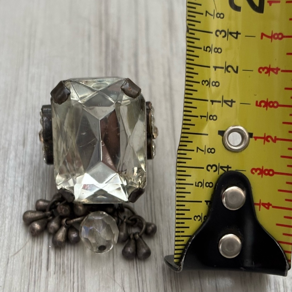 Cocktail Statement Stone With Dangle Charm Balls … - image 8